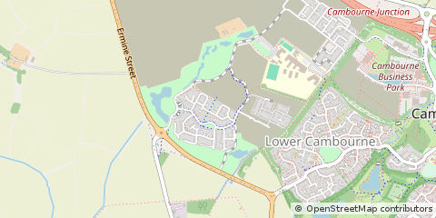Map of West Cambourne, Cambs