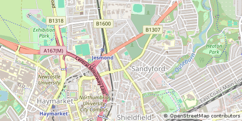 Map of Newcastle Upon Tyne