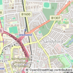 Map of Newcastle Upon Tyne