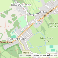 Map of Barnet, Hertfordshire