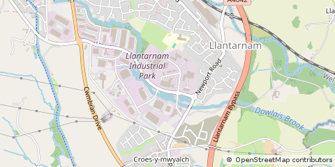 Map of Llantarnam Industrial Park