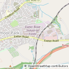 Map of Okehampton, Devon