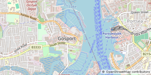Map of Gosport, Hampshire