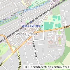 Map of West Byfleet, Surrey
