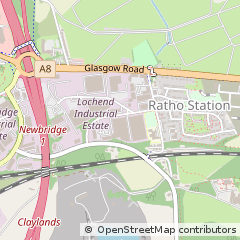 Map of Newbridge, Midlothian