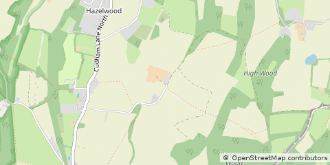 Map of Cudham, Kent