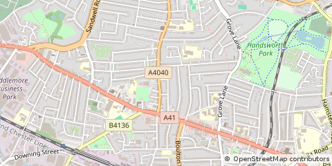 Map of Birmingham, West Midlands