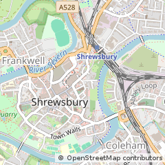 Map of Shrewsbury