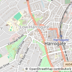 Map of Harrogate, North Yorkshire