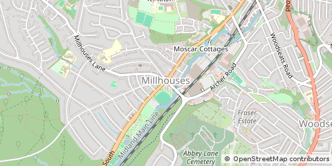 Map of Sheffield