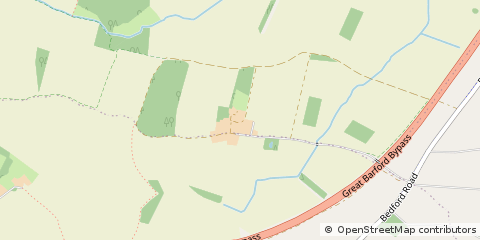 Map of Roxton, Bedforshire