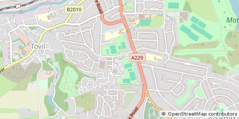 Map of Maidstone, Kent