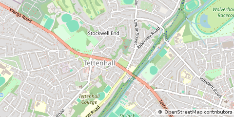 Map of Wolverhampton, West Midlands