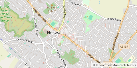 Map of Wirral, Merseyside