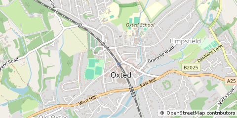 Map of Oxted