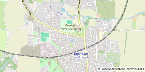 Map of Burnham-on-Crouch, Essex