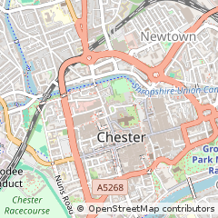 Map of Chester, Cheshire