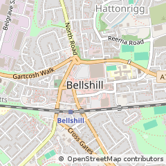 Map of Bellshill, Lanarkshire