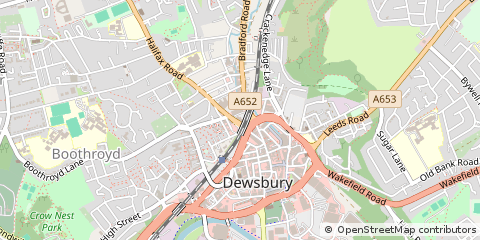 Map of Dewsbury