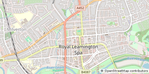 Map of Leamington SPA, Warwickshire