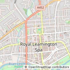 Map of Leamington SPA, Warwickshire
