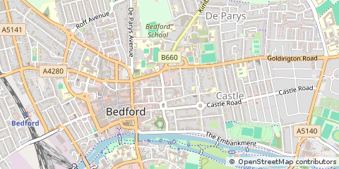 Map of Bedford