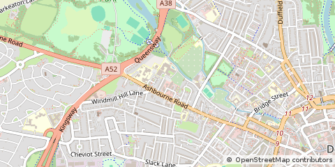Map of Derby, Derbyshire