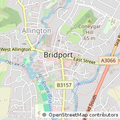 Map of Bridport, Dorset