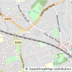 Map of Pinner, Middlesex
