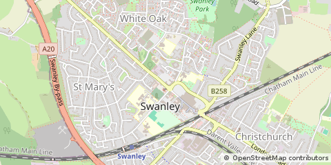 Map of Swanley, Kent
