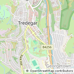 Map of Blaenau, Gwent