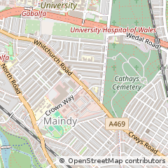 Map of Cardiff