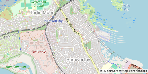 Map of Poole, Dorset