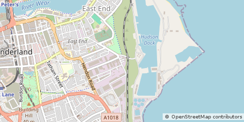 Map of Sunderland