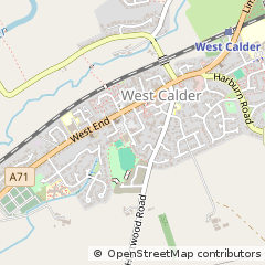 Map of West Calder, West Lothian