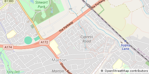 Map of Middlesbrough