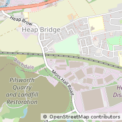 Map of Bury, Lancashire