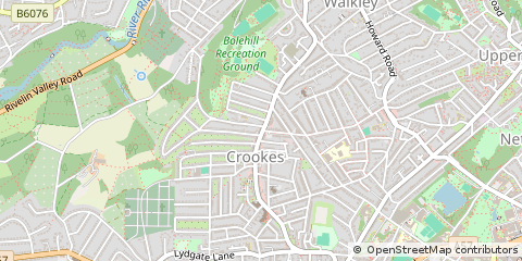 Map of Sheffield