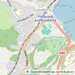 Map of Goodwick, Dyfed