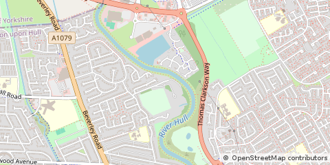 Map of Hull, East Yorkshire