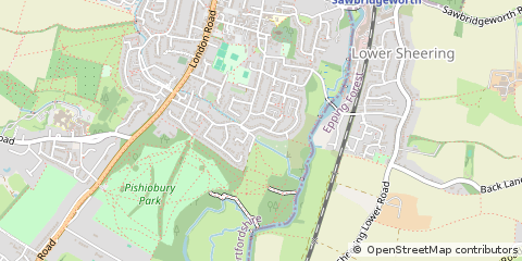 Map of Sawbridgeworth