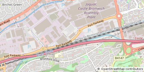 Map of Birmingham, West Midlands