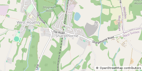 Map of West Sussex