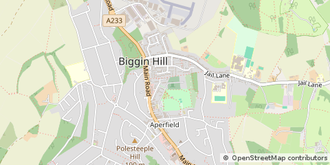 Map of Biggin Hill, Kent