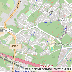 Map of Fareham, Hampshire