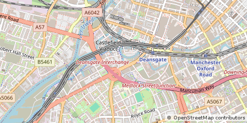 Map of Castlefield, Manchester