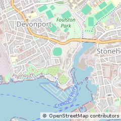 Map of Plymouth, Devon