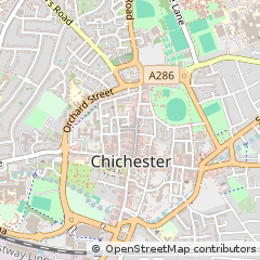 Map of Chichester, West Sussex