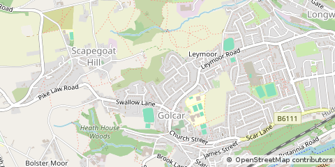 Map of Huddersfield