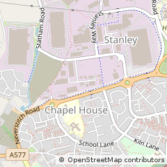 Map of Skelmersdale, Lancs